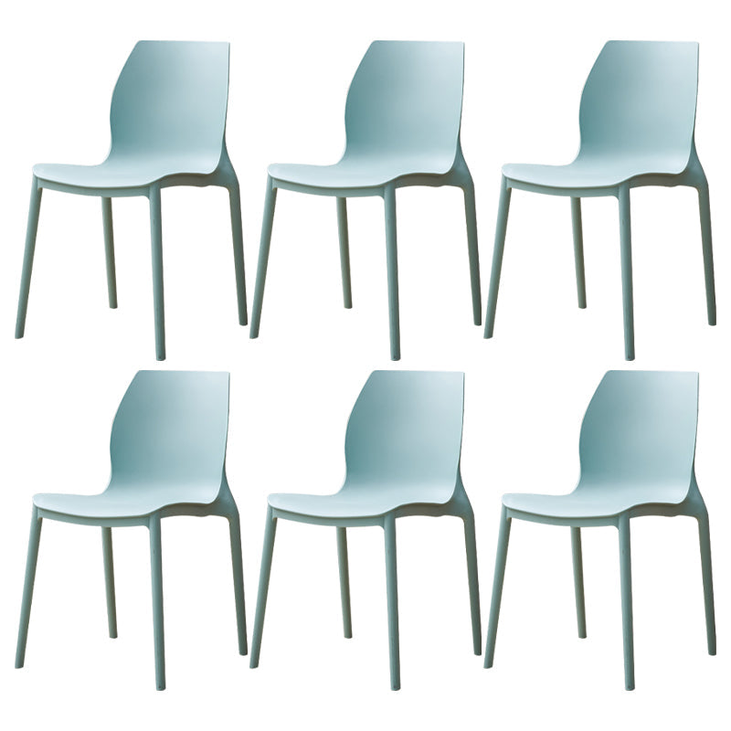 Contemporary Style Chair Metal Solid Back Dining Chair for Indoor
