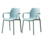 Contemporary Style Chair Metal Solid Back Dining Chair for Indoor