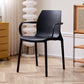 Contemporary Style Chair Metal Solid Back Dining Chair for Indoor