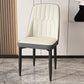 Modern Backrest Armless Cushion Chair with Metal Legs for Dining Room White 1 Piece Black Clearhalo 'Dining Chairs' 'Dining Tables & Seating' 'dining_chair' 'furn' 'furn_dining_chair' 'Furniture' 'Kitchen & Dining Furniture' 7461569