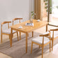 Contemporary Style Side Chair Wood Open Back Dining Chair for Dining Room