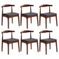 Contemporary Style Side Chair Wood Open Back Dining Chair for Dining Room