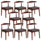 Contemporary Style Side Chair Wood Open Back Dining Chair for Dining Room