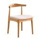 Contemporary Style Side Chair Wood Open Back Dining Chair for Dining Room