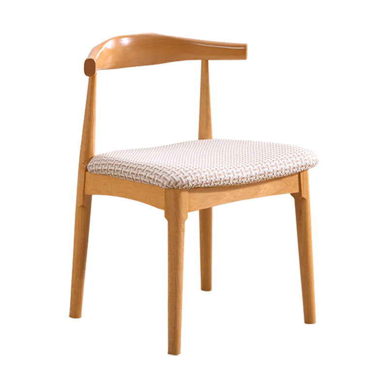 Contemporary Style Side Chair Wood Open Back Dining Chair for Dining Room