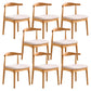 Contemporary Style Side Chair Wood Open Back Dining Chair for Dining Room