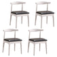 Contemporary Style Side Chair Wood Open Back Dining Chair for Dining Room