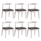 Contemporary Style Side Chair Wood Open Back Dining Chair for Dining Room
