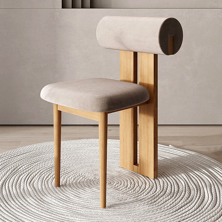 Contemporary Side Chair Wood Slat Back Dining Room Chair for Dining Room