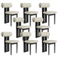 Contemporary Side Chair Wood Slat Back Dining Room Chair for Dining Room