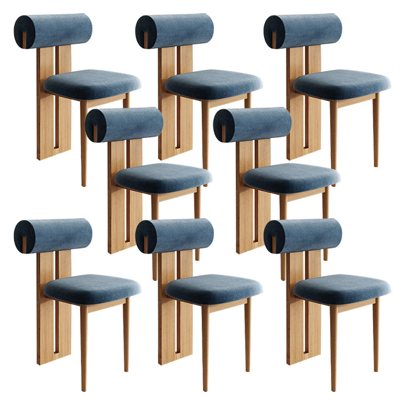 Contemporary Side Chair Wood Slat Back Dining Room Chair for Dining Room