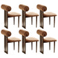 Contemporary Side Chair Wood Slat Back Dining Room Chair for Dining Room