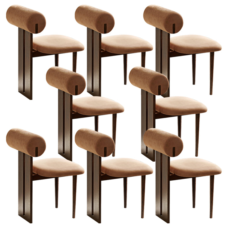 Contemporary Side Chair Wood Slat Back Dining Room Chair for Dining Room