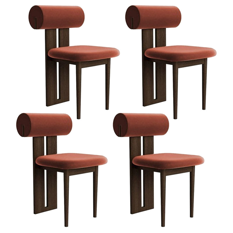 Contemporary Side Chair Wood Slat Back Dining Room Chair for Dining Room