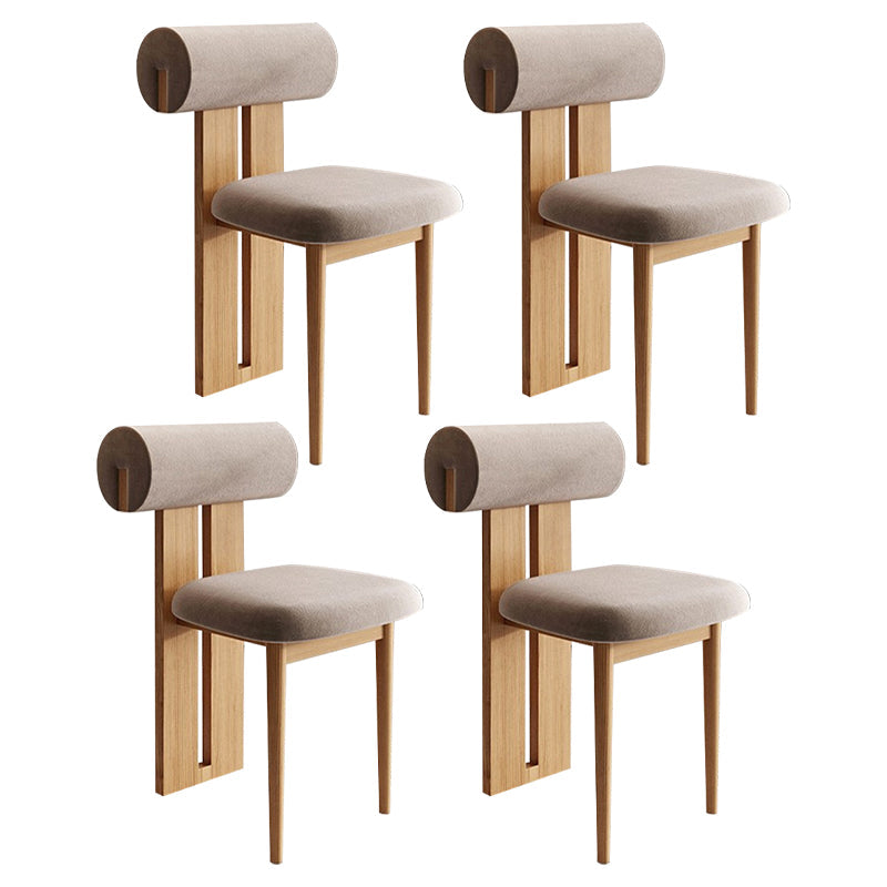 Contemporary Side Chair Wood Slat Back Dining Room Chair for Dining Room