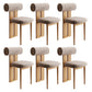 Contemporary Side Chair Wood Slat Back Dining Room Chair for Dining Room