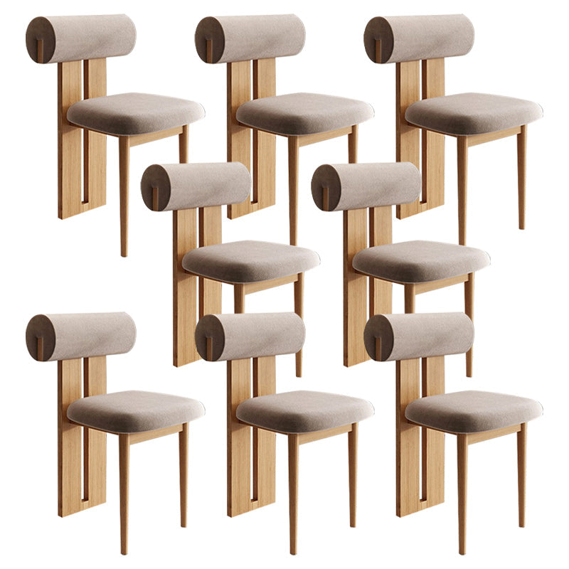 Contemporary Side Chair Wood Slat Back Dining Room Chair for Dining Room