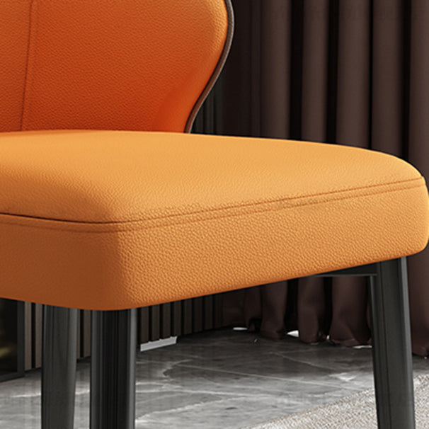 Modern Armrest Backrest Cushion Chair with Metal Legs for Hotel Clearhalo 'Dining Chairs' 'Dining Tables & Seating' 'dining_chair' 'furn' 'furn_dining_chair' 'Furniture' 'Kitchen & Dining Furniture' 7461864