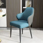 Modern Armrest Backrest Cushion Chair with Metal Legs for Hotel Blue 1 Piece Clearhalo 'Dining Chairs' 'Dining Tables & Seating' 'dining_chair' 'furn' 'furn_dining_chair' 'Furniture' 'Kitchen & Dining Furniture' 7461883