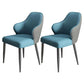 Modern Armrest Backrest Cushion Chair with Metal Legs for Hotel Blue 2 Piece Set Clearhalo 'Dining Chairs' 'Dining Tables & Seating' 'dining_chair' 'furn' 'furn_dining_chair' 'Furniture' 'Kitchen & Dining Furniture' 7461884