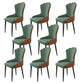 Modern Armrest Backrest Cushion Chair with Metal Legs for Hotel Green 8 Piece Set Clearhalo 'Dining Chairs' 'Dining Tables & Seating' 'dining_chair' 'furn' 'furn_dining_chair' 'Furniture' 'Kitchen & Dining Furniture' 7461892