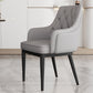 Modern Armrest Backrest Cushion Chair with Metal Legs for Hotel White-Gray 1 Piece Clearhalo 'Dining Chairs' 'Dining Tables & Seating' 'dining_chair' 'furn' 'furn_dining_chair' 'Furniture' 'Kitchen & Dining Furniture' 7461908