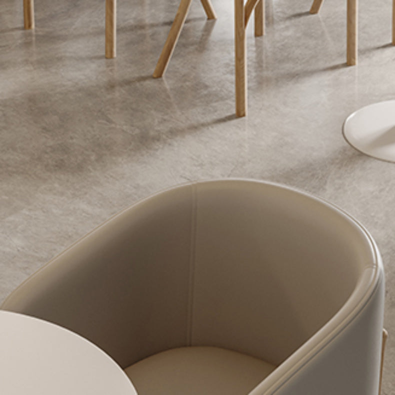 キッチン用のモダンな丸いダイニングテーブルセット1/3ピースダイニングセット