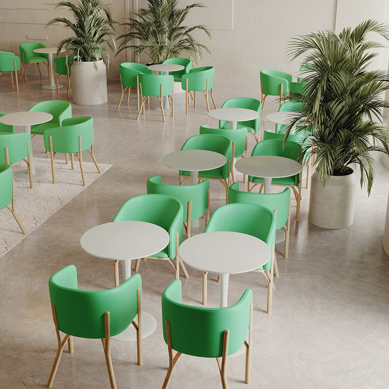 キッチン用のモダンな丸いダイニングテーブルセット1/3ピースダイニングセット