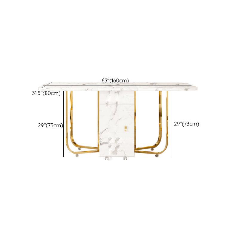 Set di tavoli da pranzo estendibile set da pranzo da 3/7 pezzi per la cucina