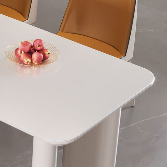 Mesa de comedor de piedra sinterizada Conjunto de 5 piezas de comedor para cocina