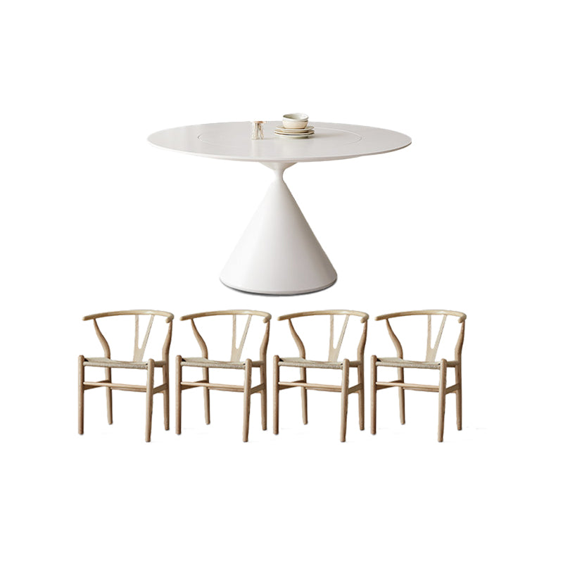 Sintered Stone Dining Table Set 1/5 Pieces Dining Set for Kitchen Table & Chair(s) 5 Piece Set Clearhalo 'Dining Room Sets' 'Dining Tables & Seating' 'dining_room_set' 'furn' 'furn_dining_room_set' 'Furniture' 'Kitchen & Dining Furniture' 7461984