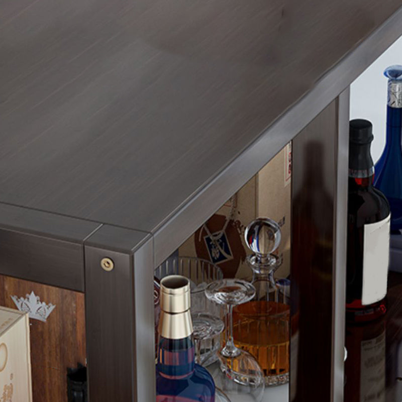 Traditionele bruine wijnrek vloer houtwijnrek voor woonkamer