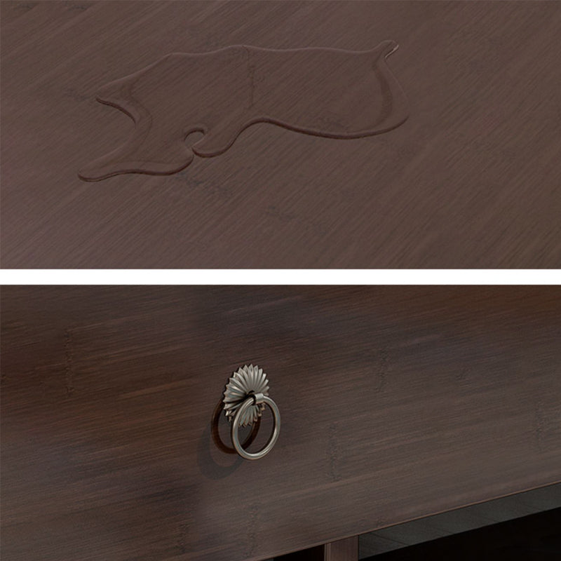 Traditionele bruine wijnrek vloer houtwijnrek voor woonkamer