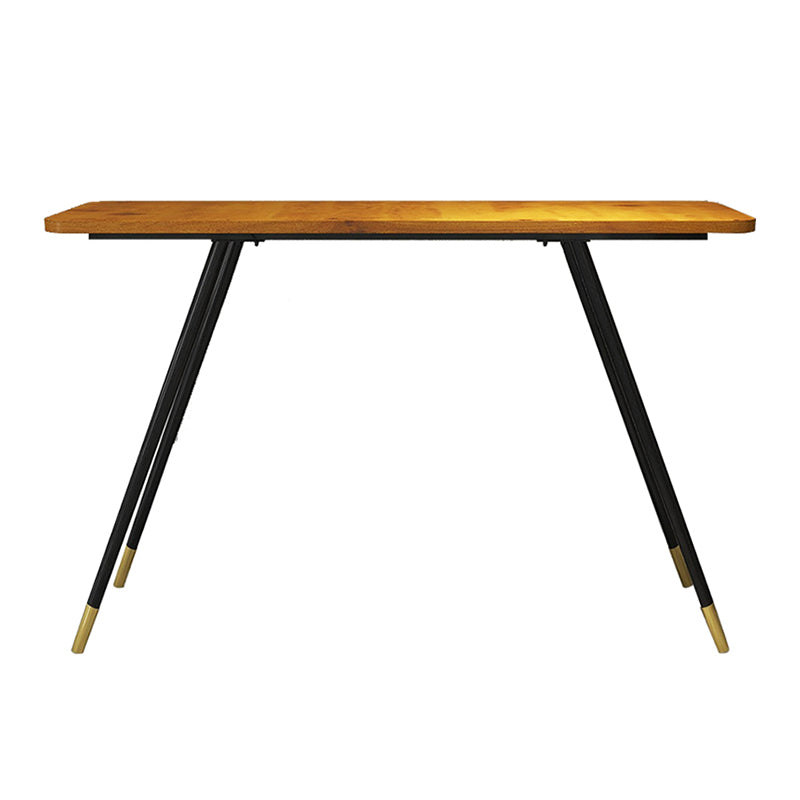 Juego de mesa de bar rectangular Glam, juego de mesa de bar de madera marrón de 1/2 piezas