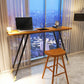 Juego de mesa de bar rectangular Glam, juego de mesa de bar de madera marrón de 1/2 piezas
