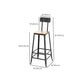 Juego de mesa de bar rectangular Glam, juego de mesa de bar de madera marrón de 1/2 piezas