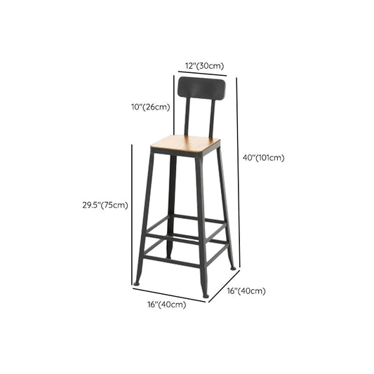 Glam Rectangle Bar Table Set 1/2 Pcs Brown Wood Bar Table Set