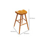 Juego de mesa de bar rectangular Glam, juego de mesa de bar de madera marrón de 1/2 piezas