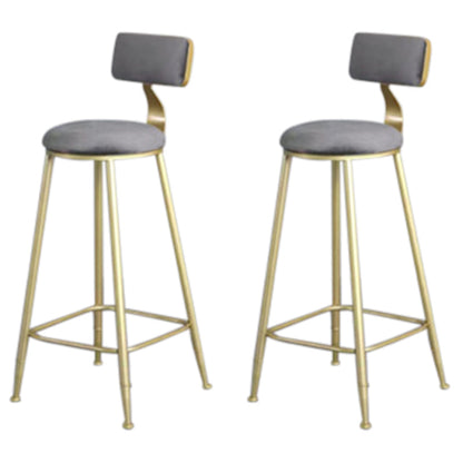 Glam Style Bar Table Set 2/3 Pcs Gold Frame Bar Table Set for Living Room Chair(s) None Light Gray Clearhalo 'Bar Furniture' 'furn' 'furn_home_bar_bar_sets' 'Furniture' 'Home Bars & Bar Sets' 'home_bar_bar_sets' 'Kitchen & Dining Furniture' 7462250