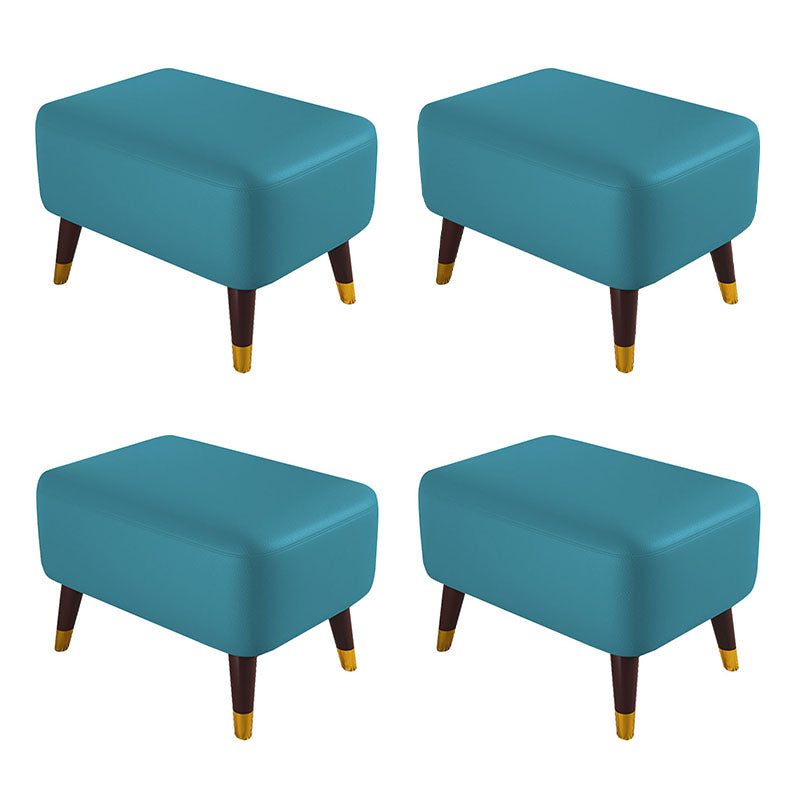 Poot-tabliers rectangle Véritable tabouret de pied en cuir, 14,82 pouces de hauteur