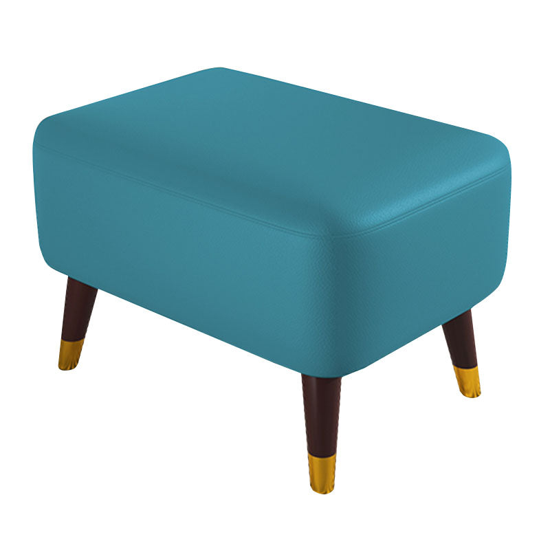 Poot-tabliers rectangle Véritable tabouret de pied en cuir, 14,82 pouces de hauteur