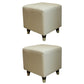 Contemporary Square Ottoman Leather Foot Stool with Legs for Home Yellow 2 Piece Set Clearhalo 'furn' 'furn_ottomans_poufs' 'Furniture' 'Living Room Furniture' 'Ottomans & Poufs' 'ottomans_poufs' 7468619