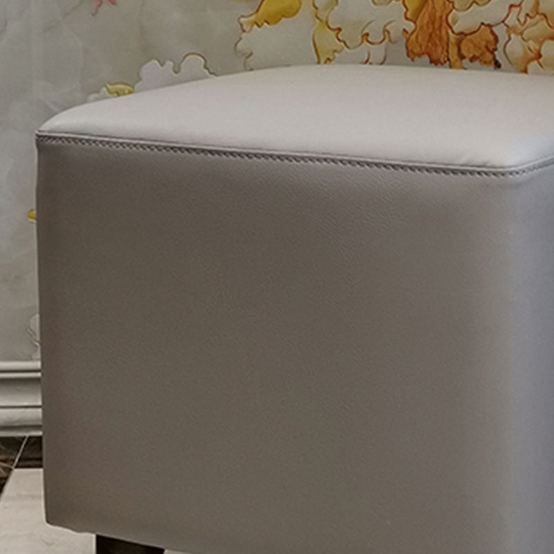 Contemporary Square Ottoman Leather Foot Stool with Legs for Home Clearhalo 'furn' 'furn_ottomans_poufs' 'Furniture' 'Living Room Furniture' 'Ottomans & Poufs' 'ottomans_poufs' 7468622