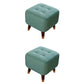 Square Footstools Modern Genuine Leather Foot Stool , 15.6" H Lake Blue 2 Piece Set Clearhalo 'furn' 'furn_ottomans_poufs' 'Furniture' 'Living Room Furniture' 'Ottomans & Poufs' 'ottomans_poufs' 7468683