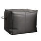 Contemporary Home Square Ottoman Leather Foot Stool without Legs Dark Gray 1 Piece Clearhalo 'furn' 'furn_ottomans_poufs' 'Furniture' 'Living Room Furniture' 'Ottomans & Poufs' 'ottomans_poufs' 7468707