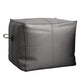 Contemporary Home Square Ottoman Leather Foot Stool without Legs Light Gray 1 Piece Clearhalo 'furn' 'furn_ottomans_poufs' 'Furniture' 'Living Room Furniture' 'Ottomans & Poufs' 'ottomans_poufs' 7468727