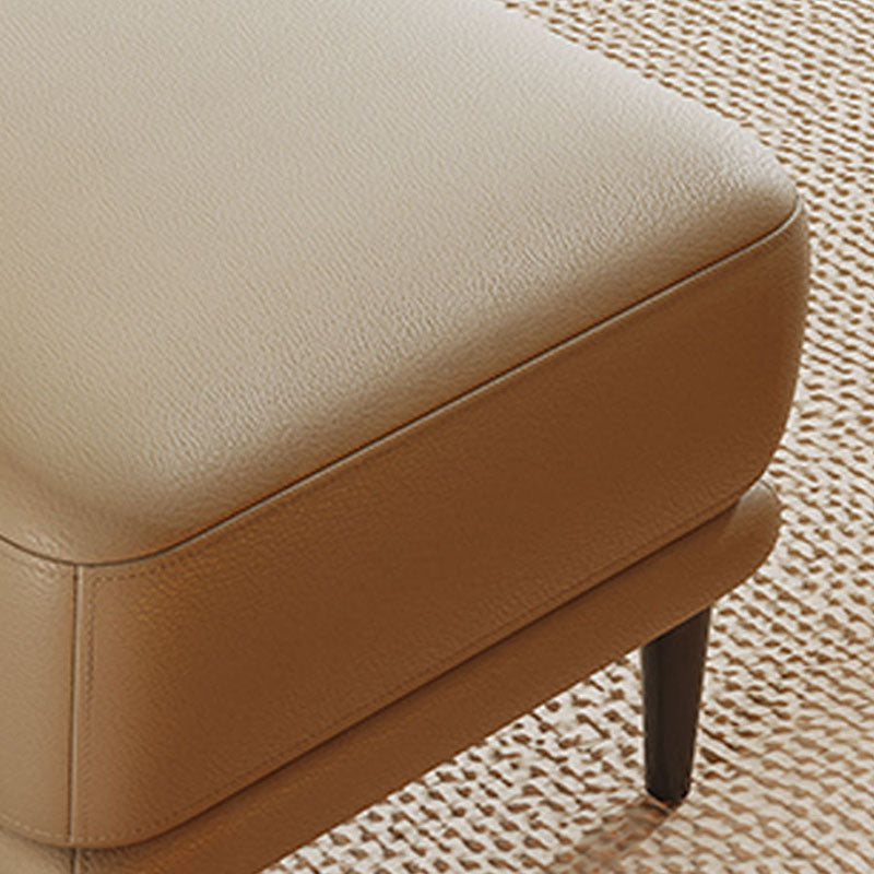 Quadratmeter große Lederfußhocker, 16,38 Zoll Höhe