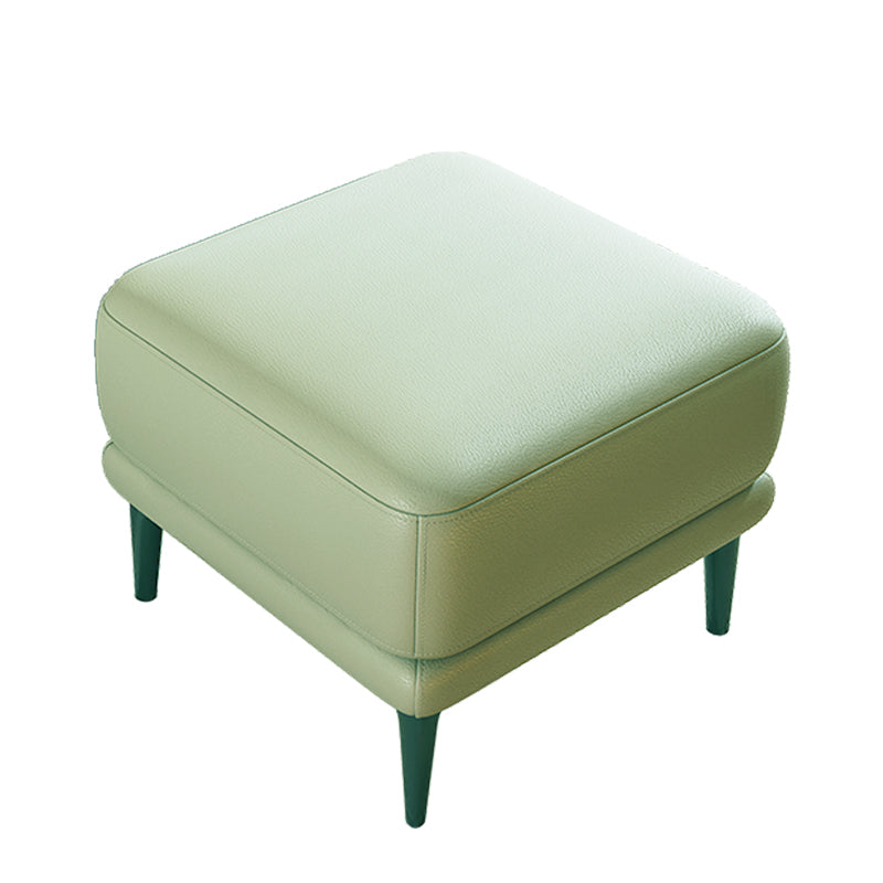 Quadratmeter große Lederfußhocker, 16,38 Zoll Höhe