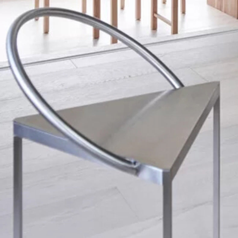 Industrial Arm Chair Metal Open Back Dining Room Chair for Dining Room