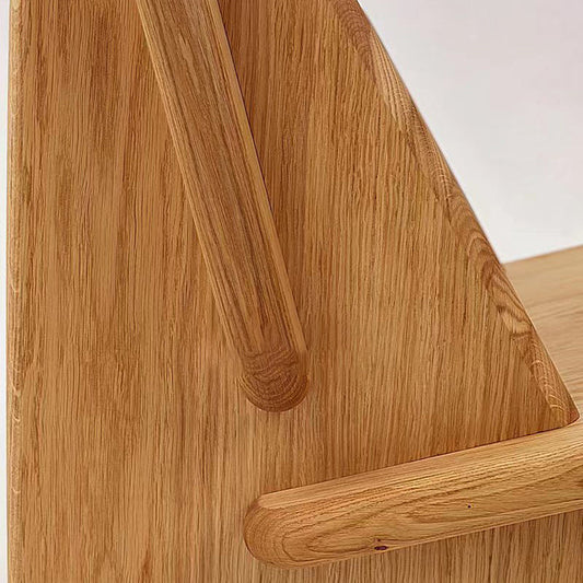 Industrial Style Arm Chair Open Back Wood Dining Room Chair for Dining Room